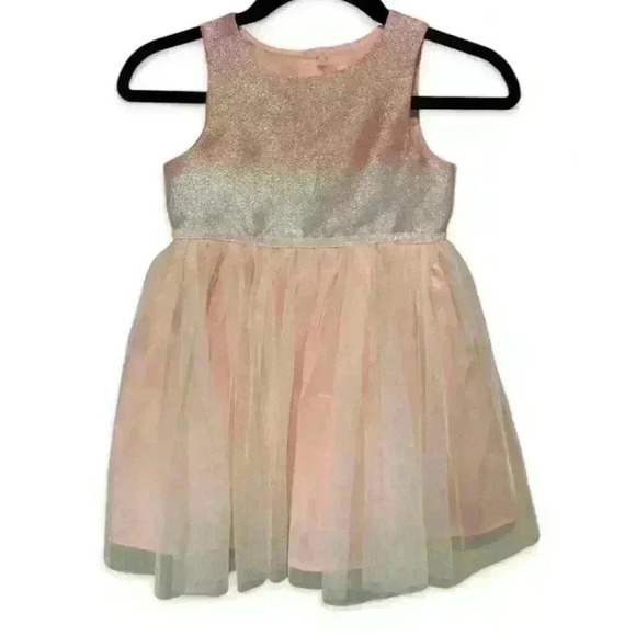 Cat & Jack Girls' Pink Ombre A-line Party Dress Size 4T - Picture 1 of 4